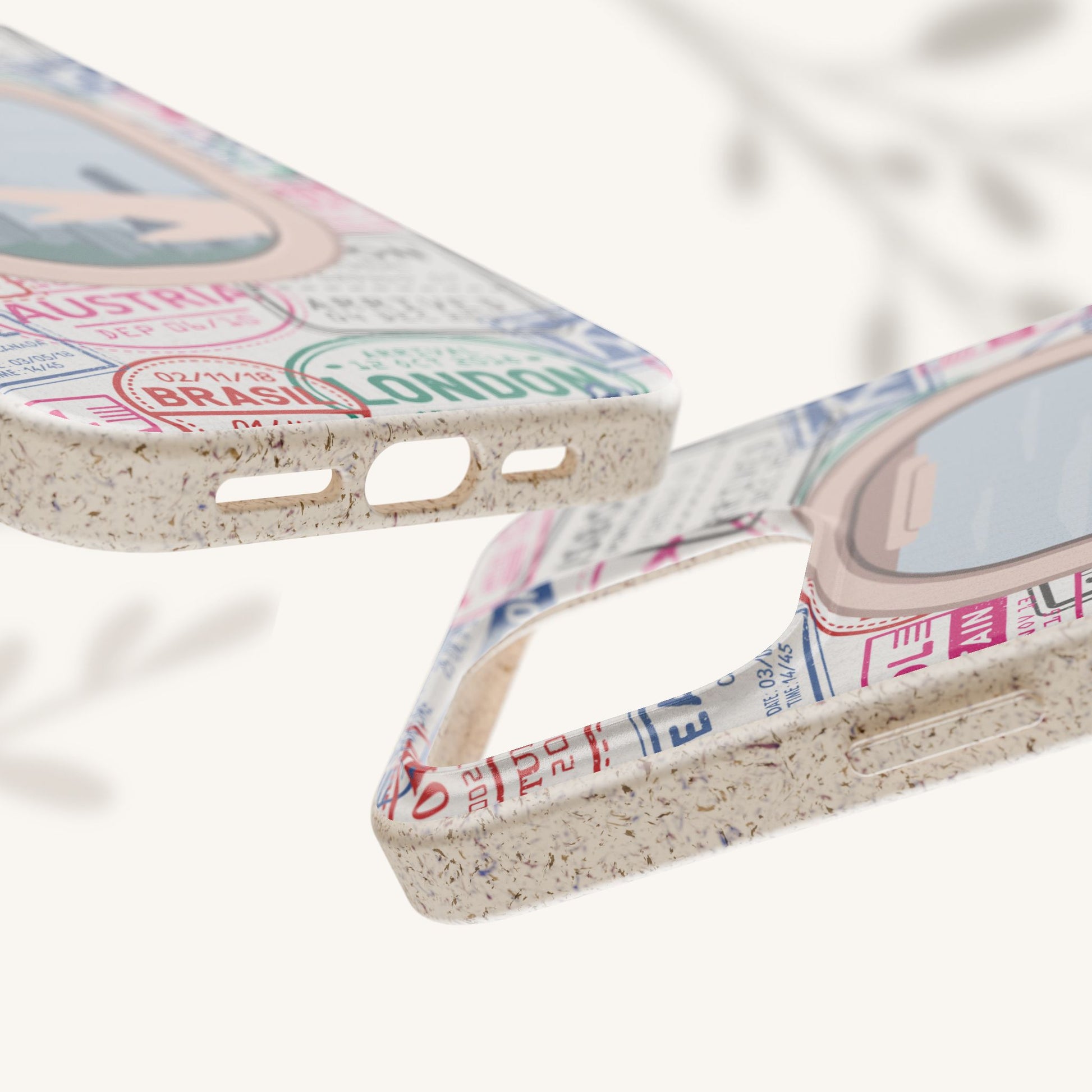 Plant-based, biodegradable phone case - Jet Setter - The Peony Haus