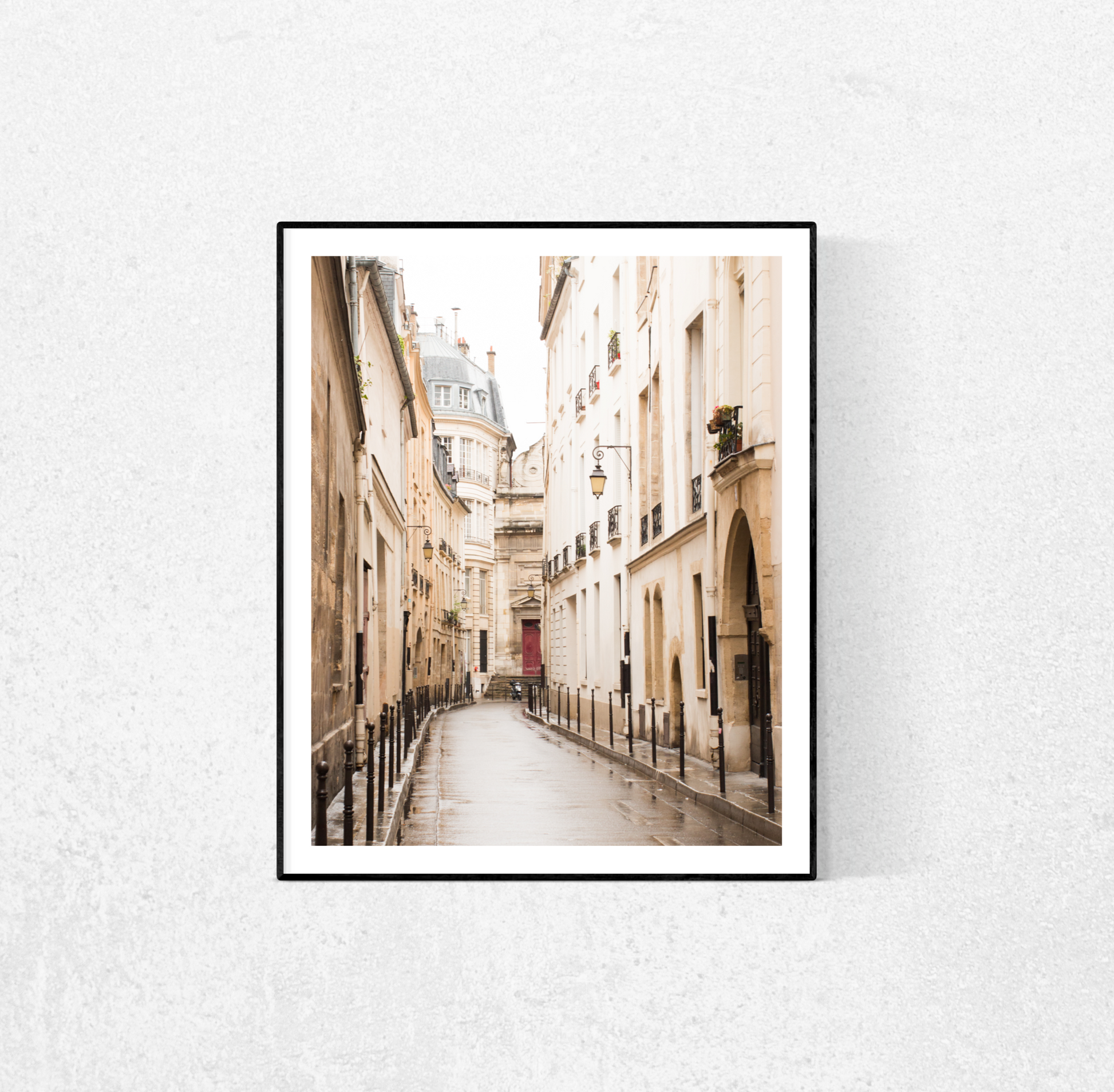 Rainy Morning in the Marais Print
