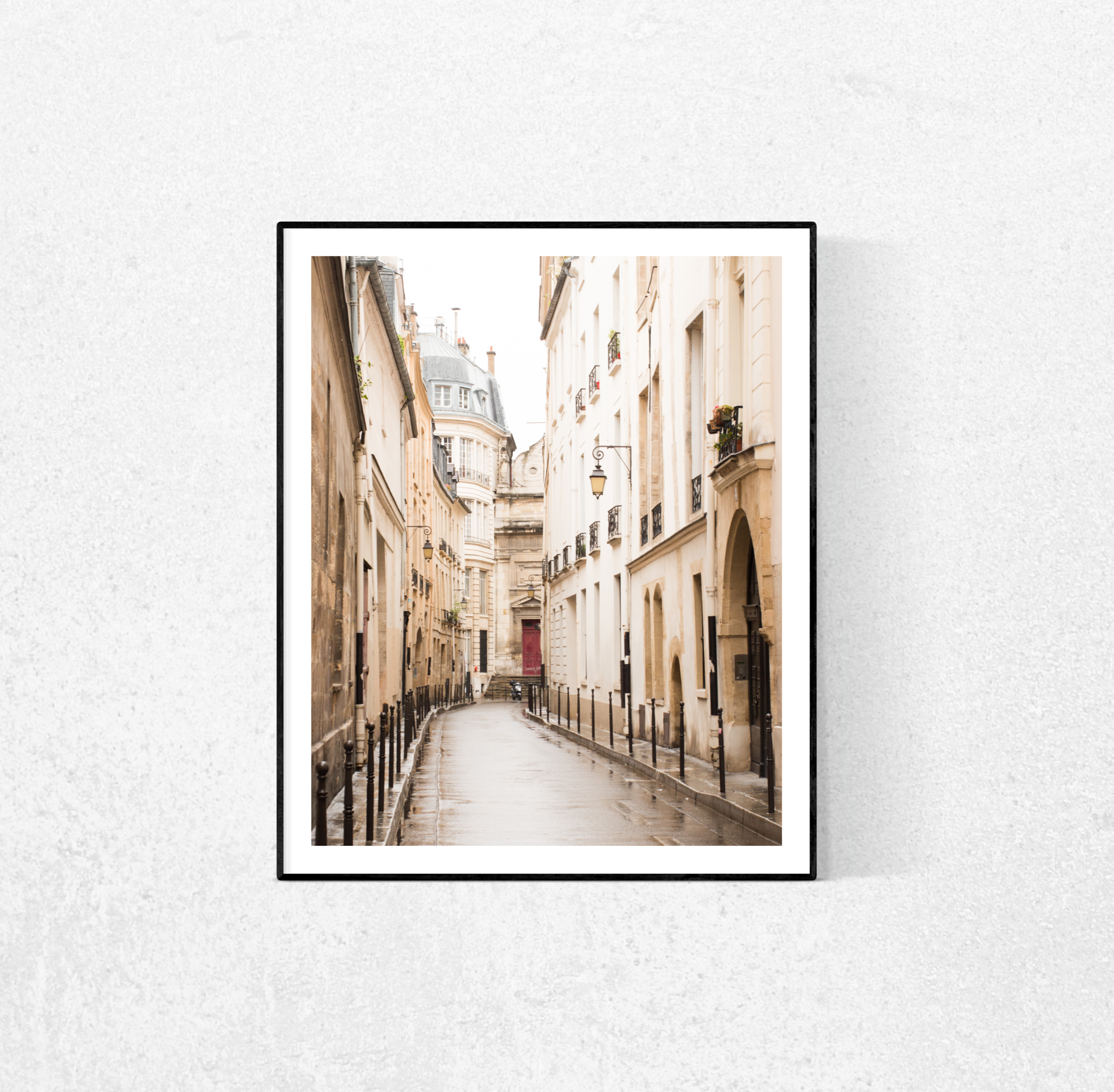 Rainy Morning in the Marais Print