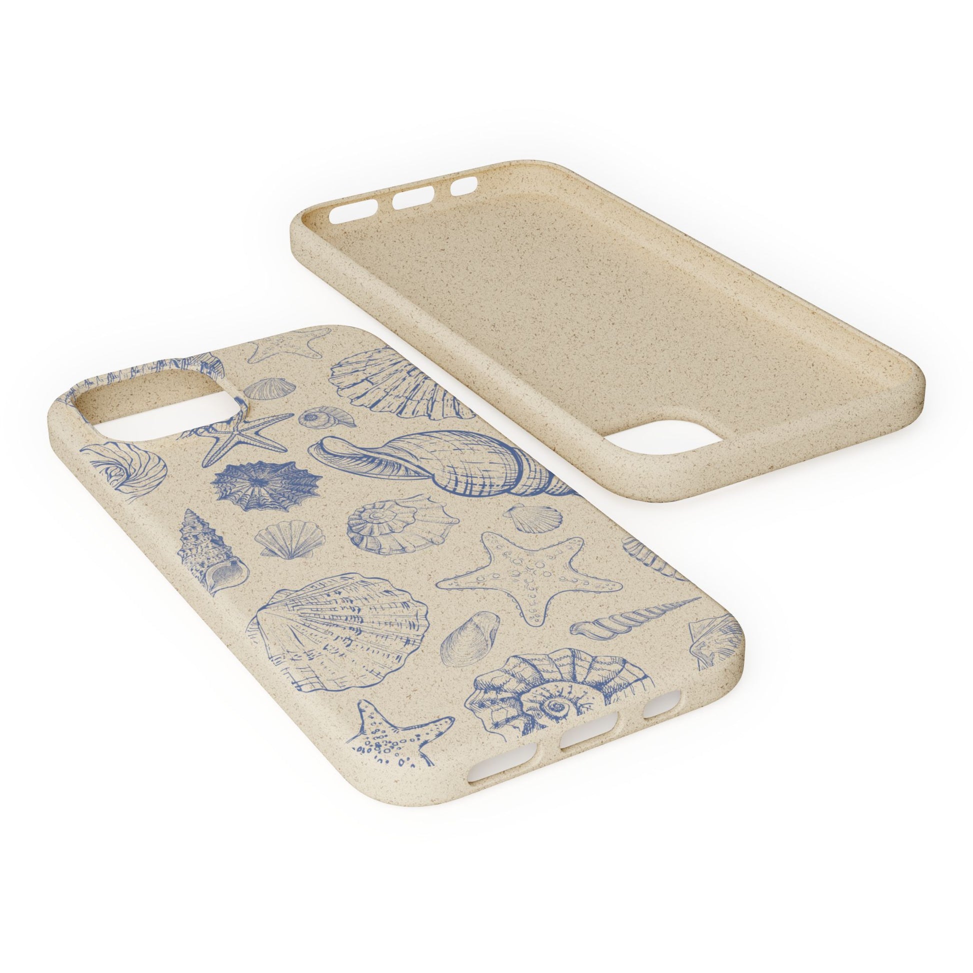 Eco-Friendly Phone Case, Plant based, Biodegradable Case, Shell Design for beach lovers - The Peony Haus