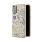 Eco-Friendly Phone Case, Plant based, Biodegradable Case, Shell Design for beach lovers