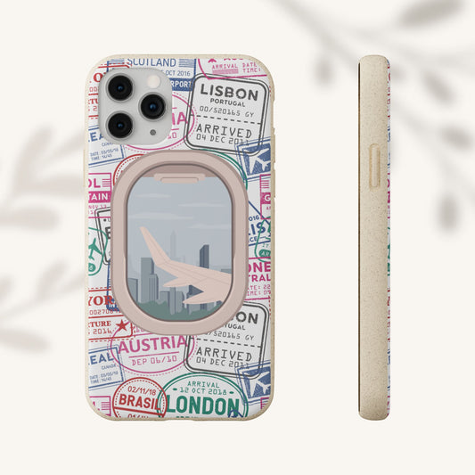 Plant-based, biodegradable phone case - Jet Setter - The Peony Haus