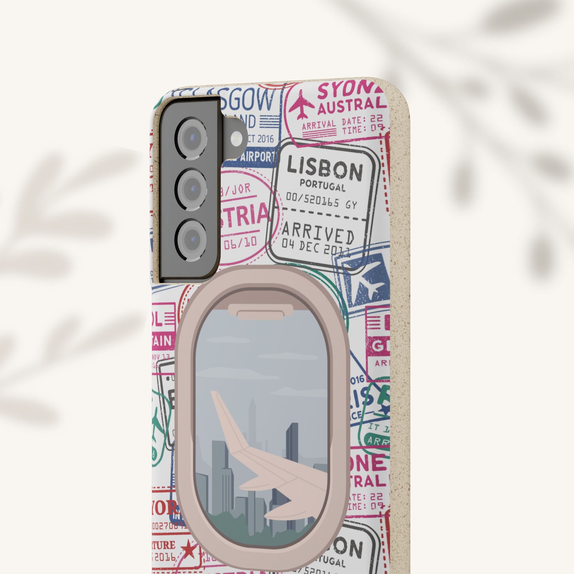 Plant-based, biodegradable phone case - Jet Setter - The Peony Haus
