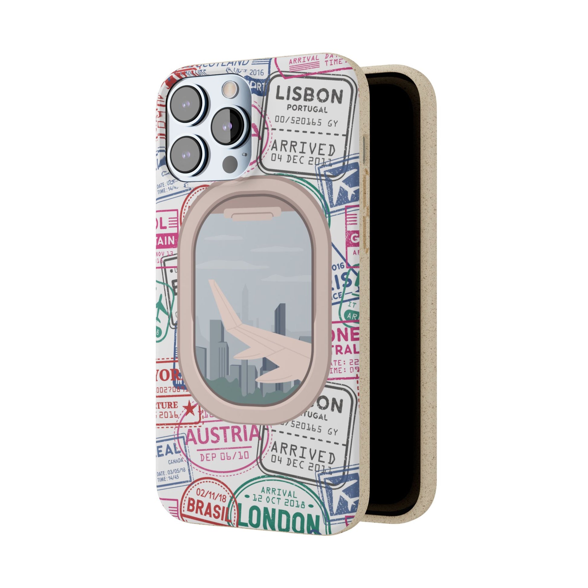 Plant-based, biodegradable phone case - Jet Setter - The Peony Haus