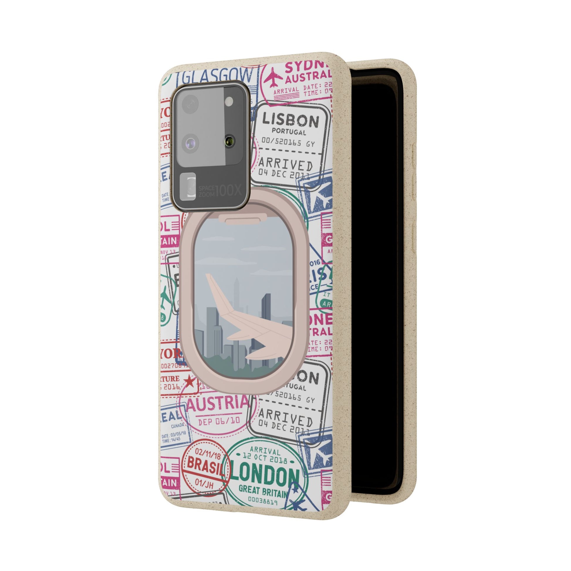 Plant-based, biodegradable phone case - Jet Setter - The Peony Haus