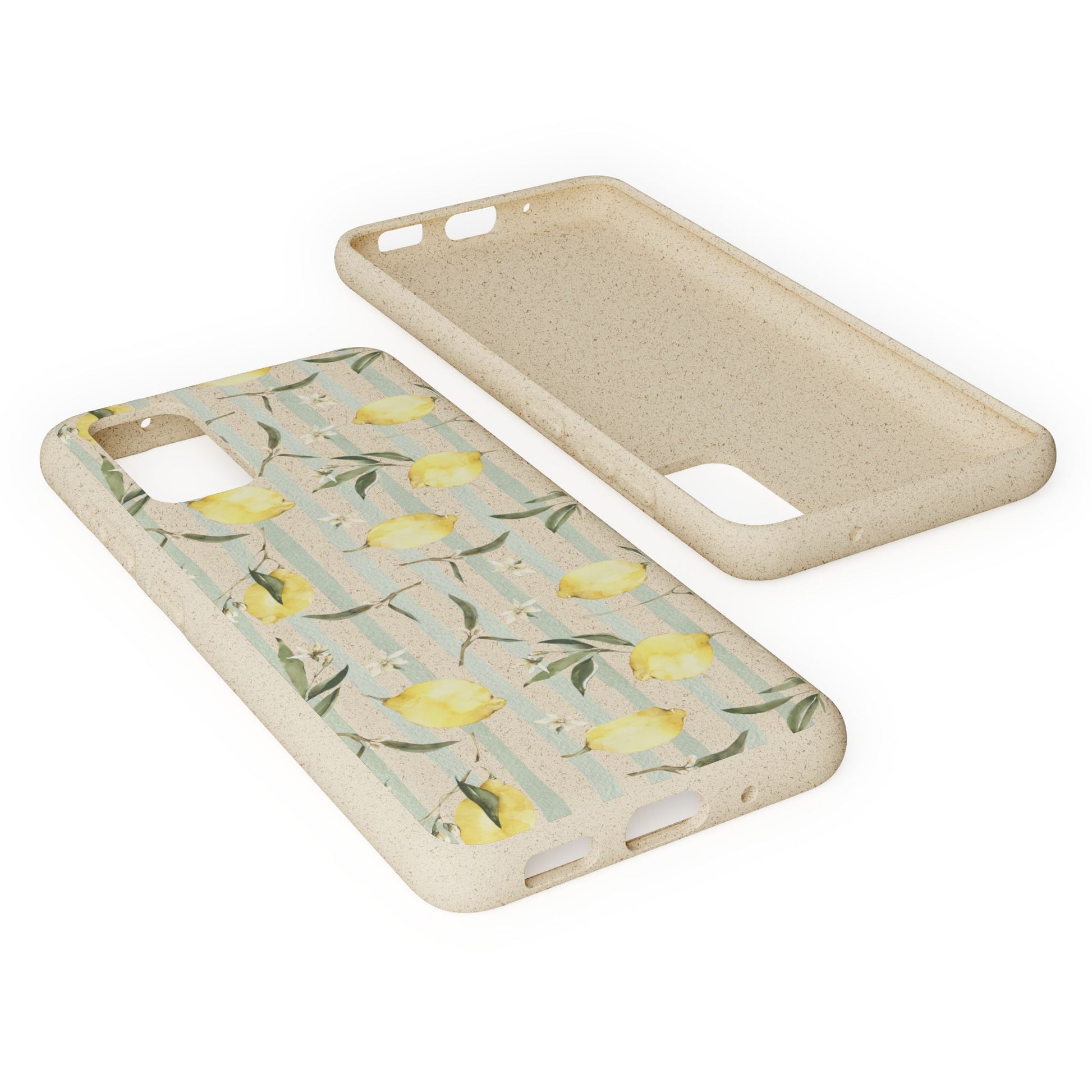 Plant based, biodegradable phone case - When life gives you lemons - The Peony Haus