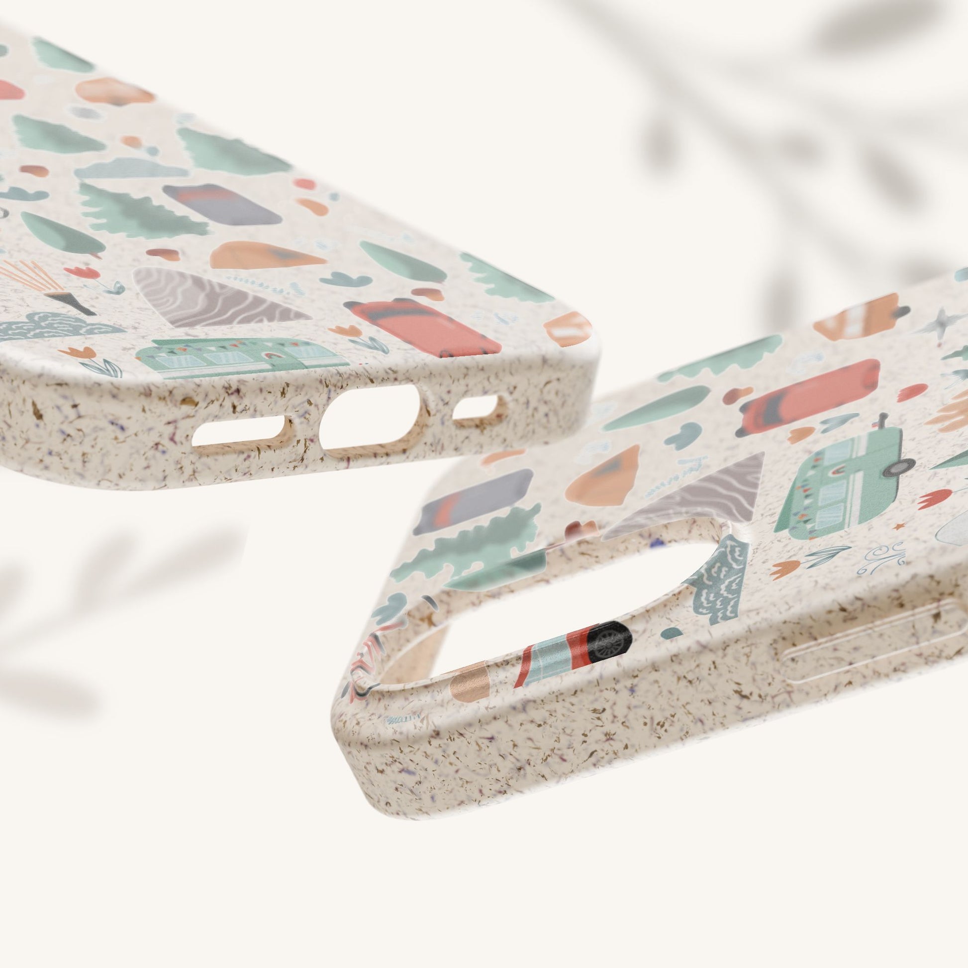 Plant based, biodegradable phone cover - Happy Camper - The Peony Haus