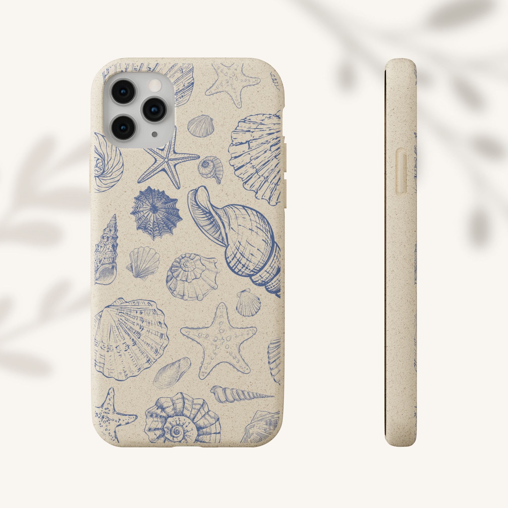 Eco-Friendly Phone Case, Plant based, Biodegradable Case, Shell Design for beach lovers