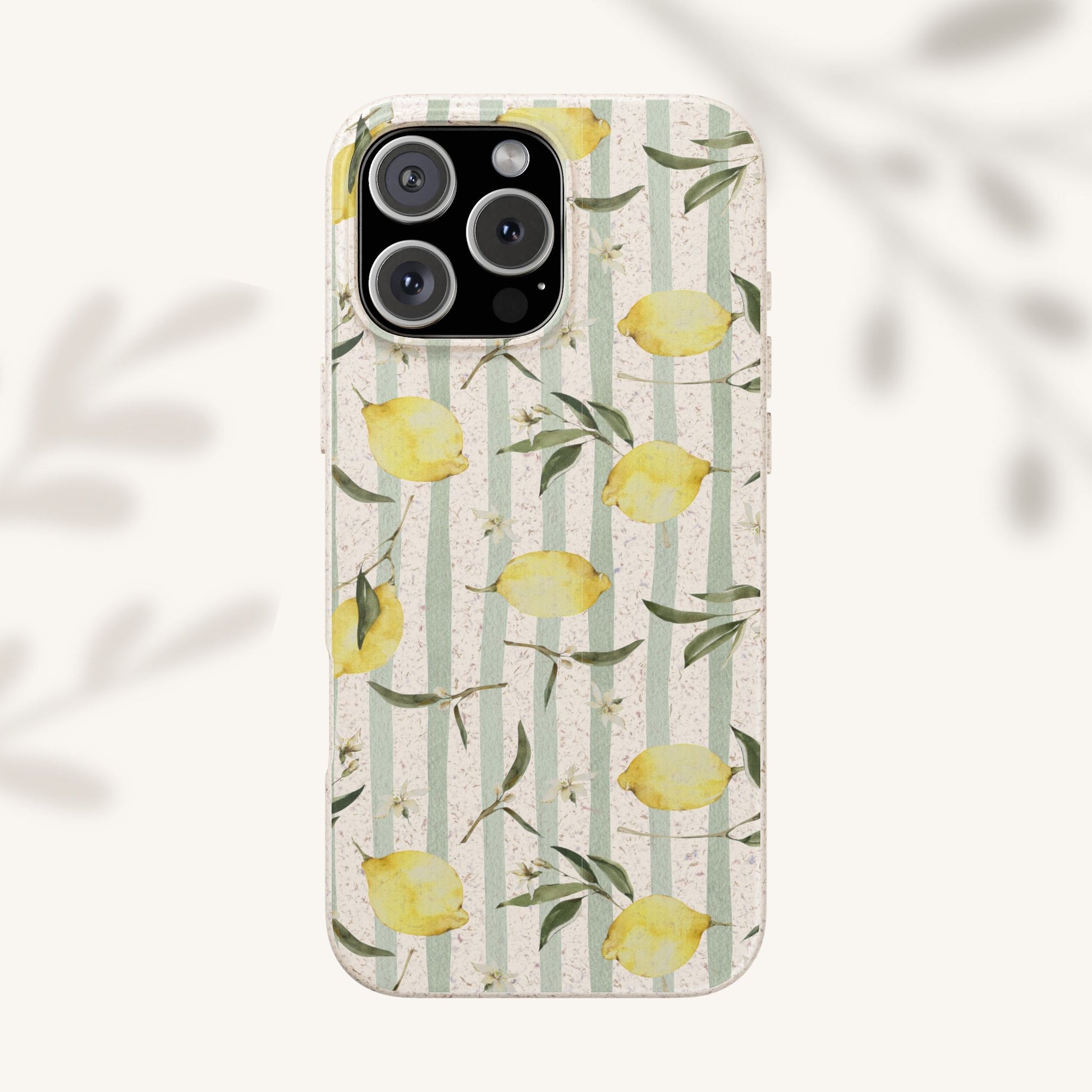 Plant based, biodegradable phone case - When life gives you lemons - The Peony Haus