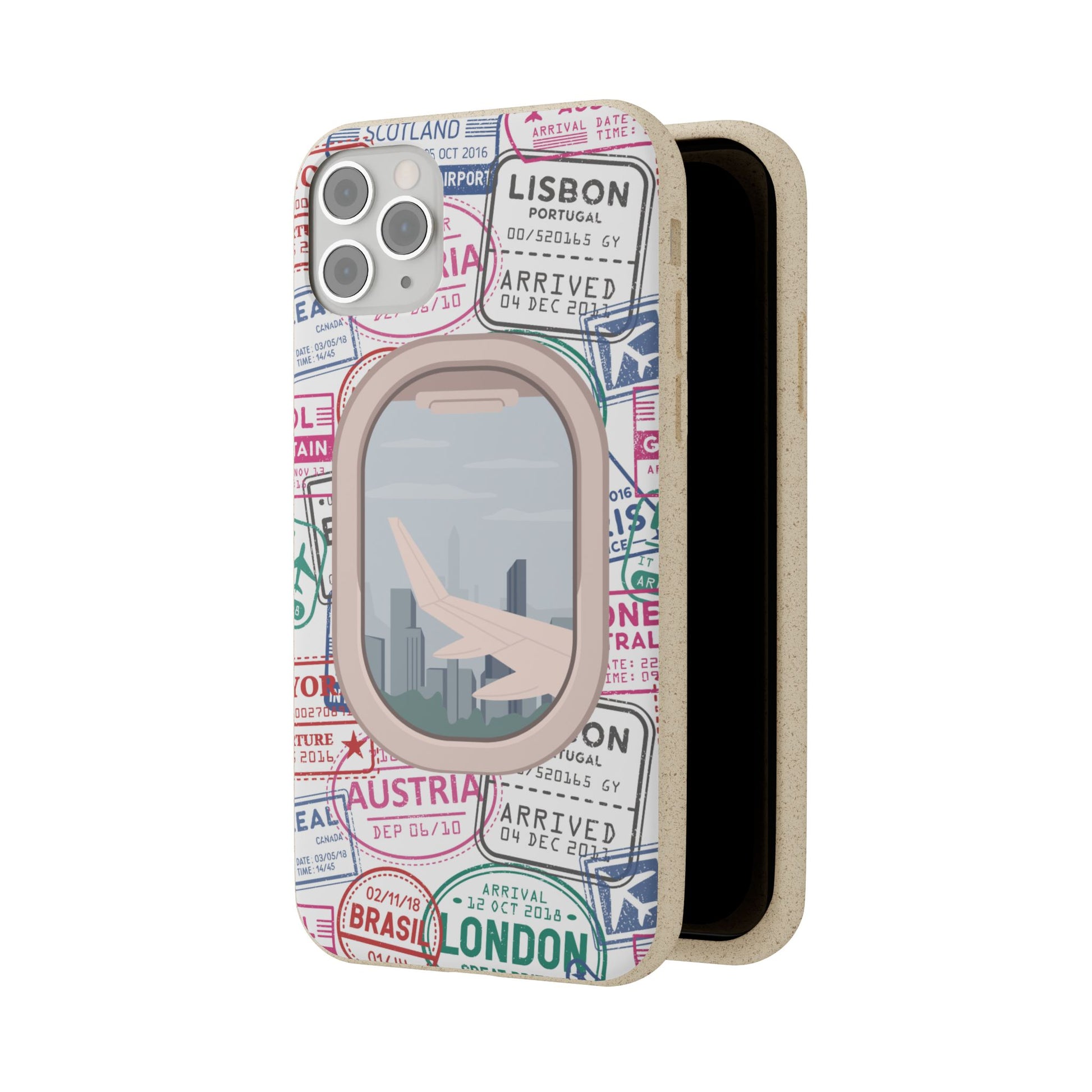 Plant-based, biodegradable phone case - Jet Setter - The Peony Haus