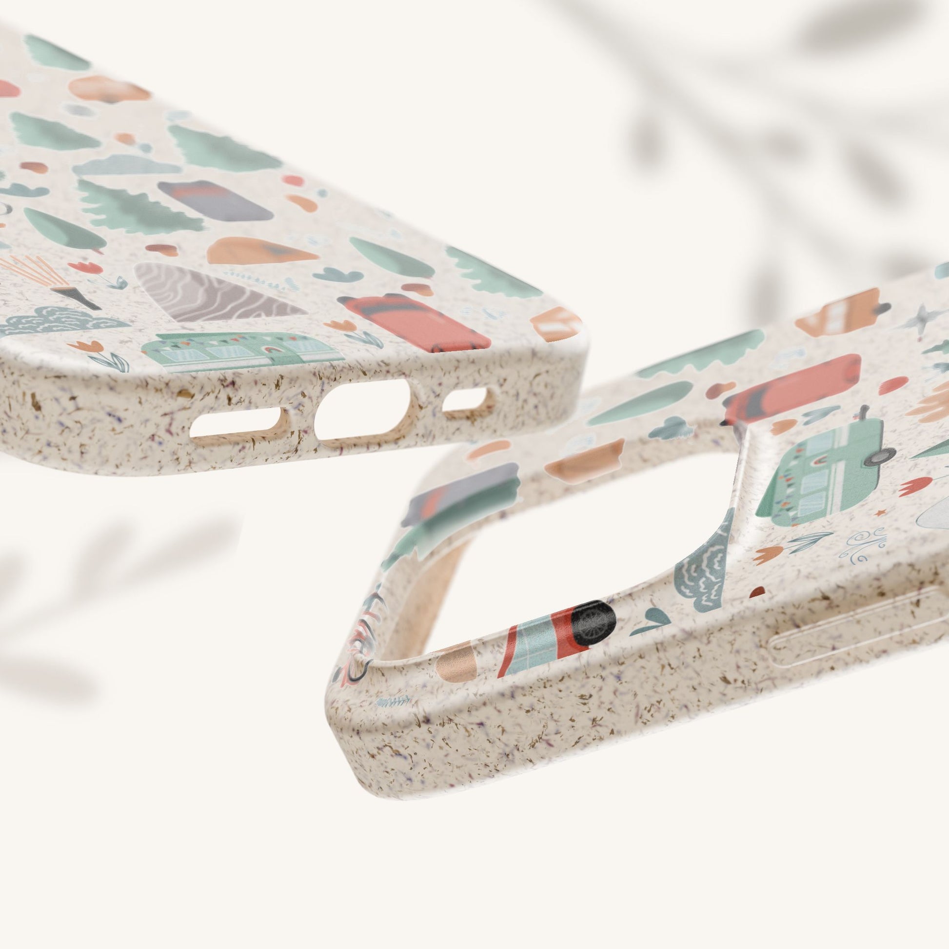 Plant based, biodegradable phone cover - Happy Camper - The Peony Haus