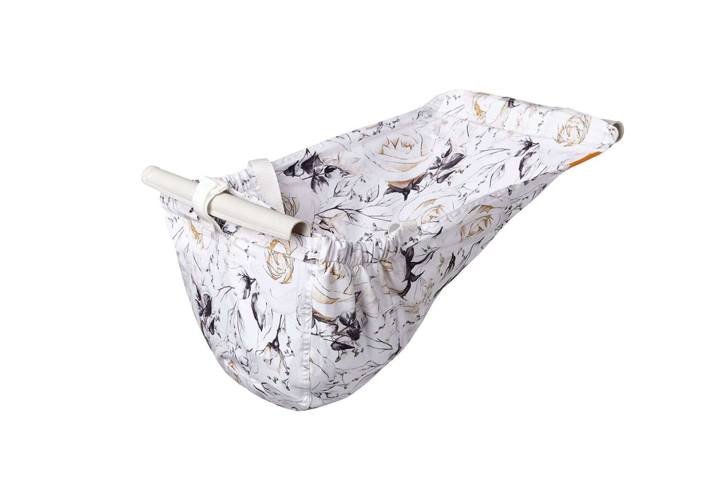 Baby Shopping Cart Hammock | Coming Up Roses Beautiful Floral Print - 97% cotton