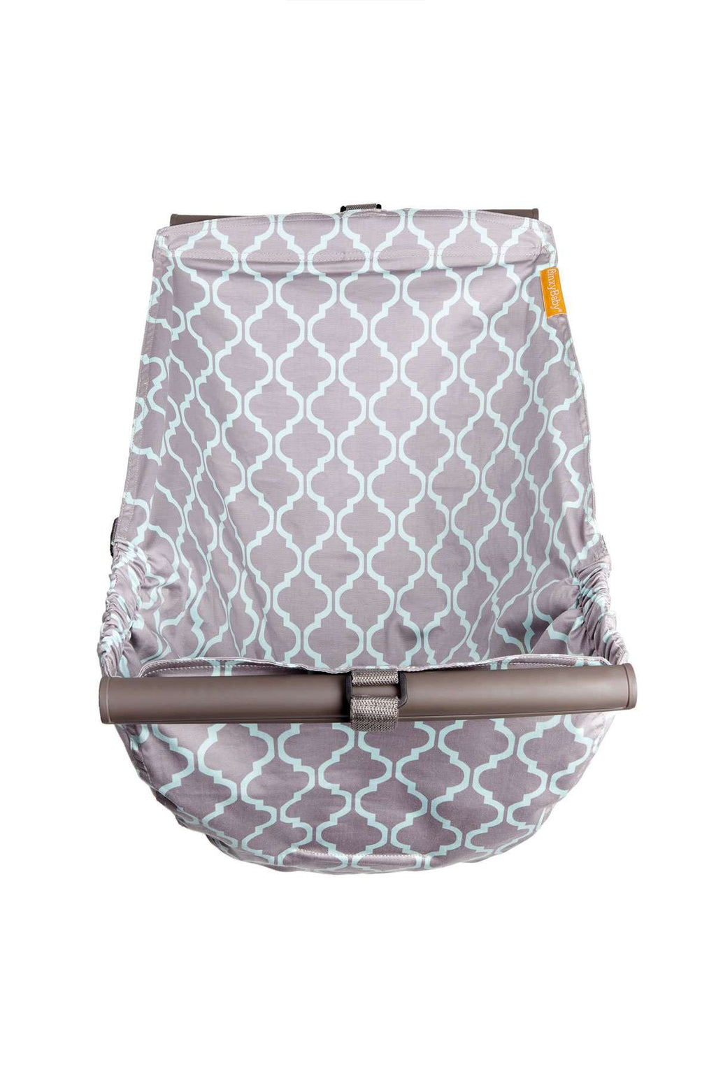 Baby Shopping Cart Hammock | Gray/Aqua - 97% cotton