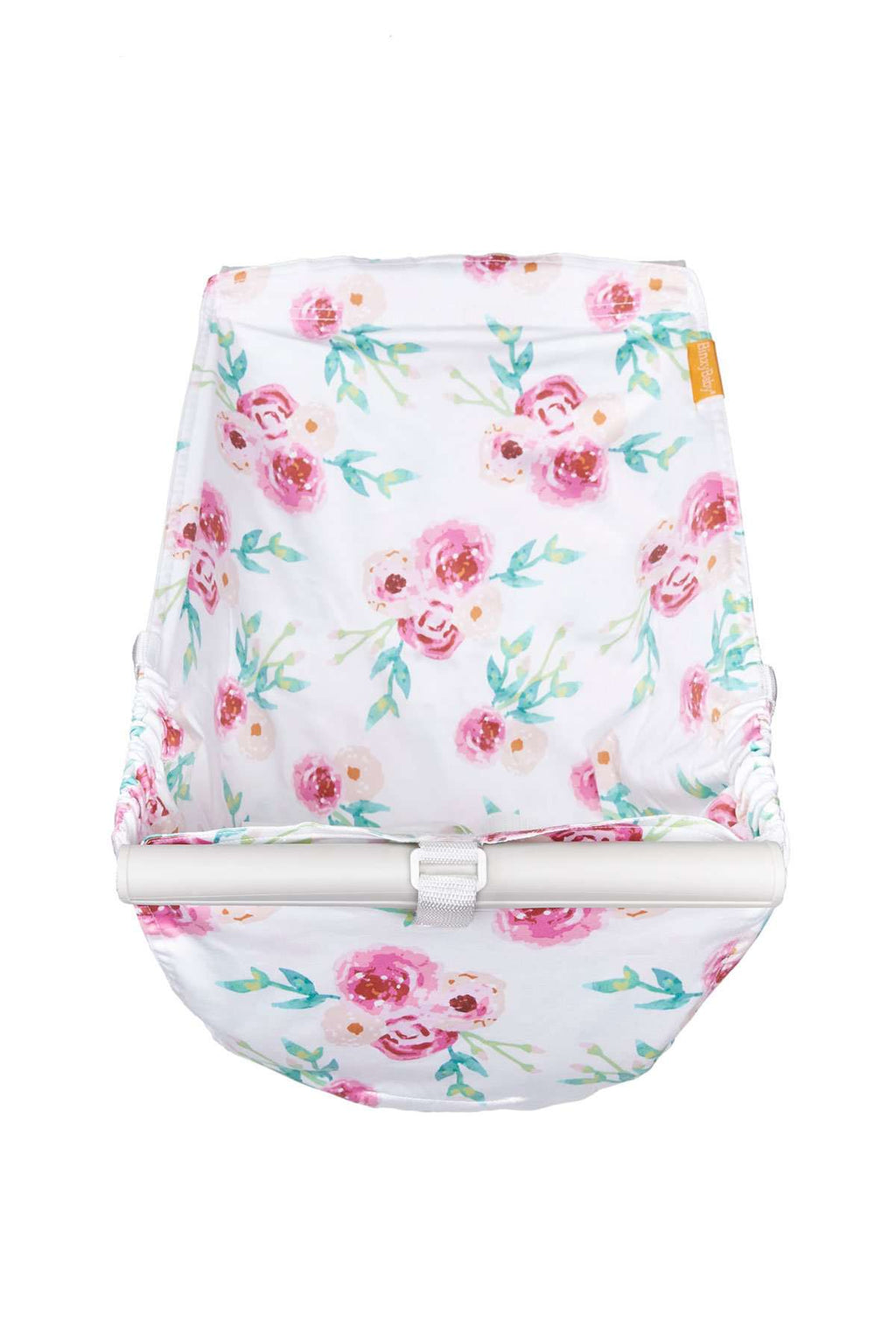 Baby Shopping Cart Hammock | Full Bloom Watercolor Floral Print - 97% cotton