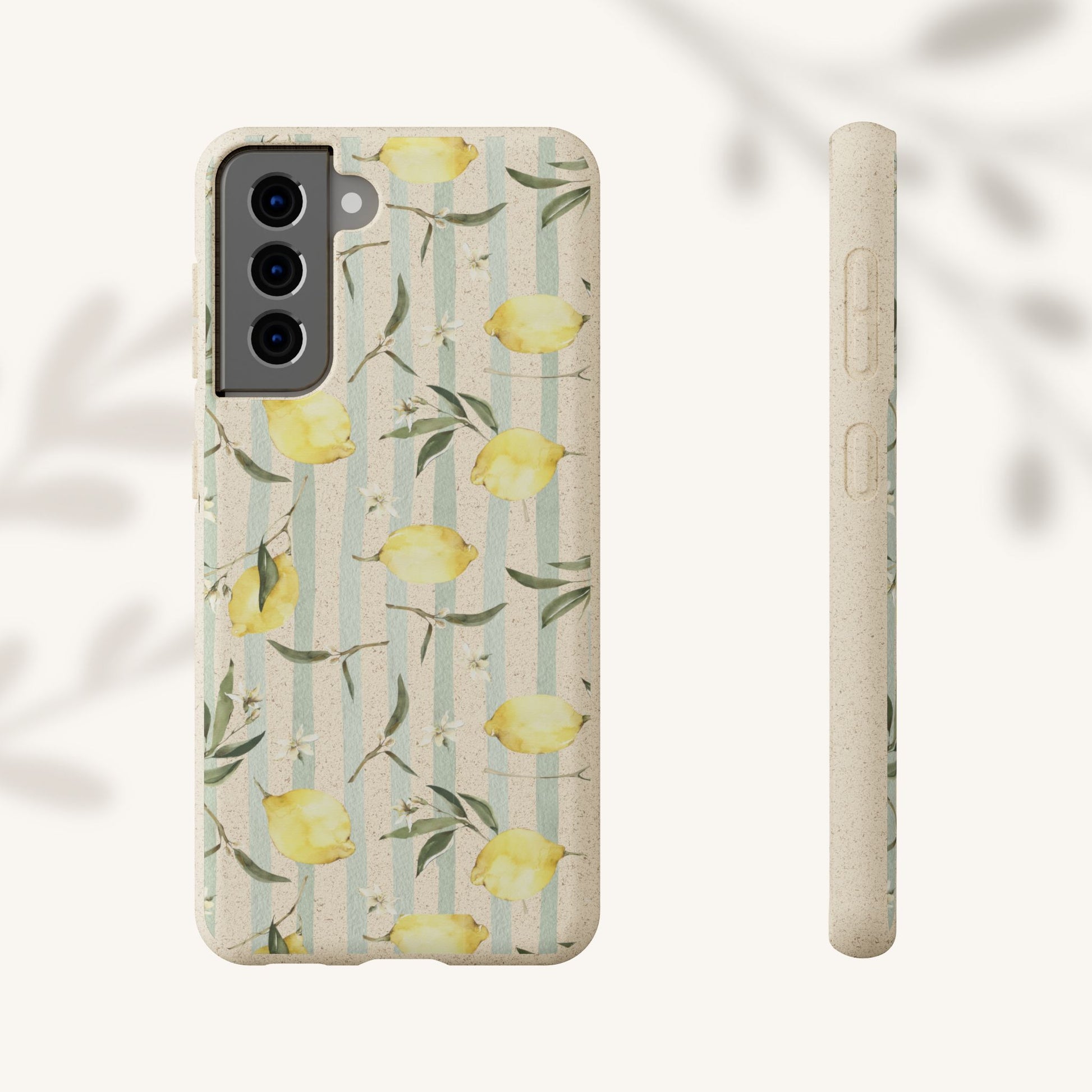 Plant based, biodegradable phone case - When life gives you lemons - The Peony Haus