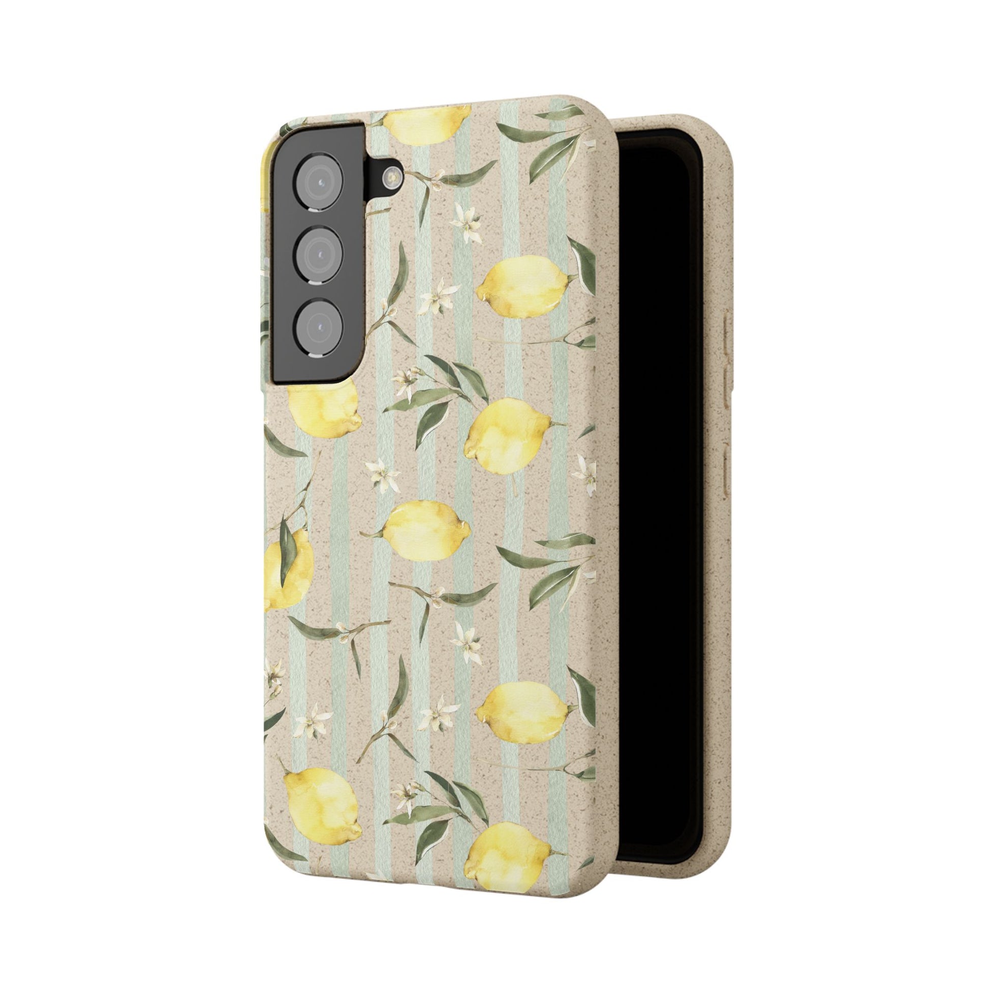 Plant based, biodegradable phone case - When life gives you lemons - The Peony Haus