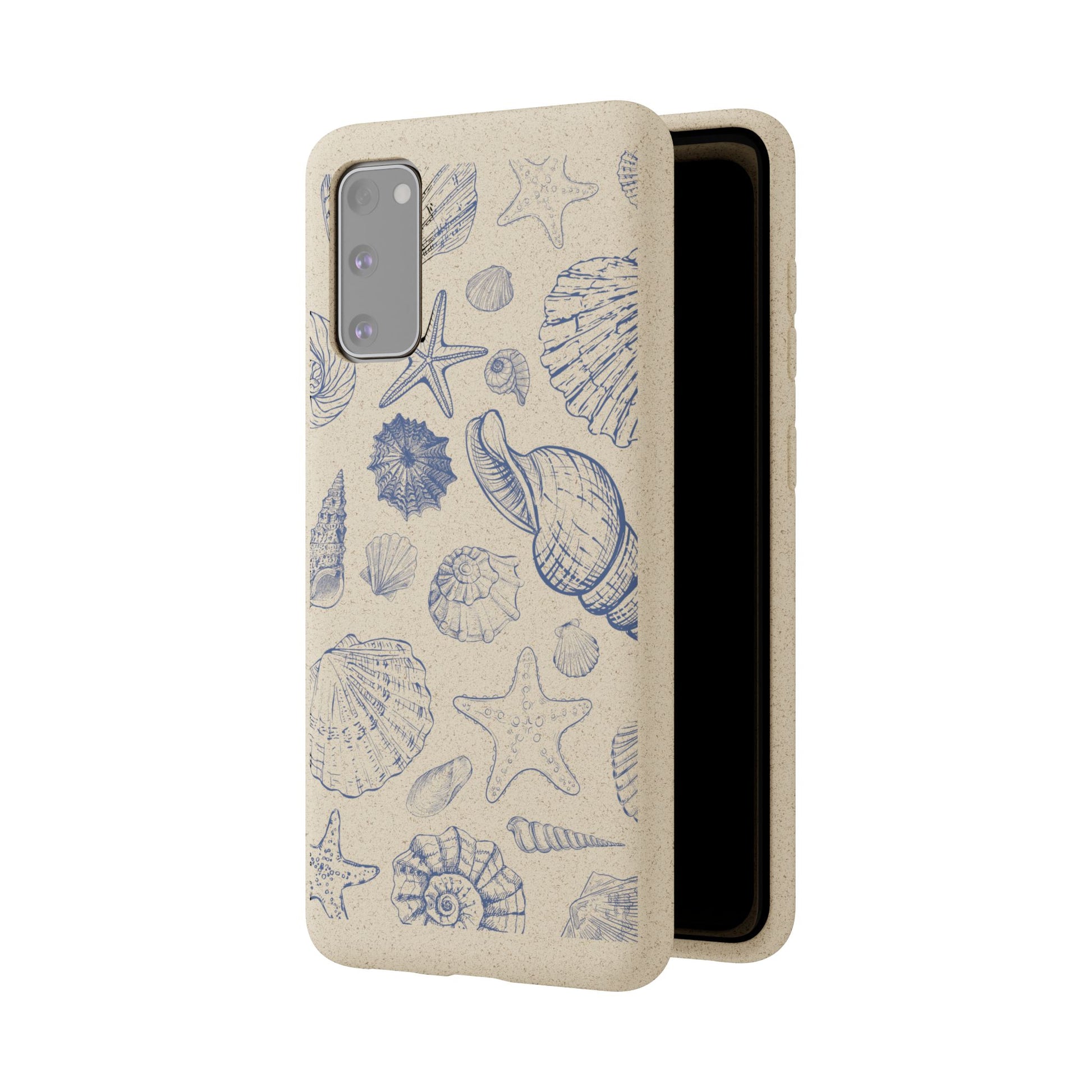 Eco-Friendly Phone Case, Plant based, Biodegradable Case, Shell Design for beach lovers - The Peony Haus