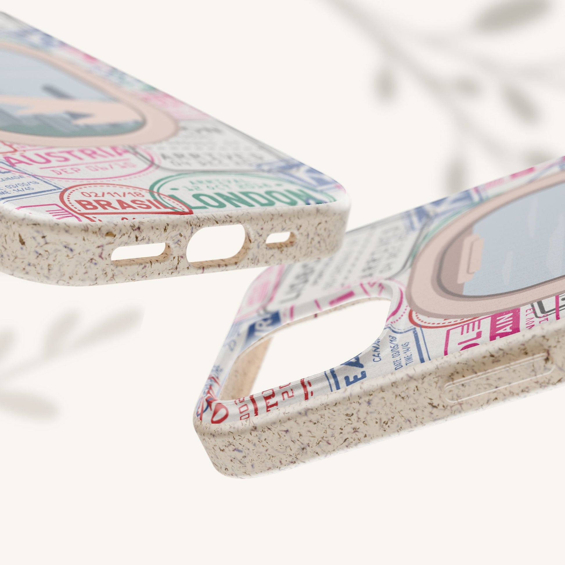 Plant-based, biodegradable phone case - Jet Setter - The Peony Haus