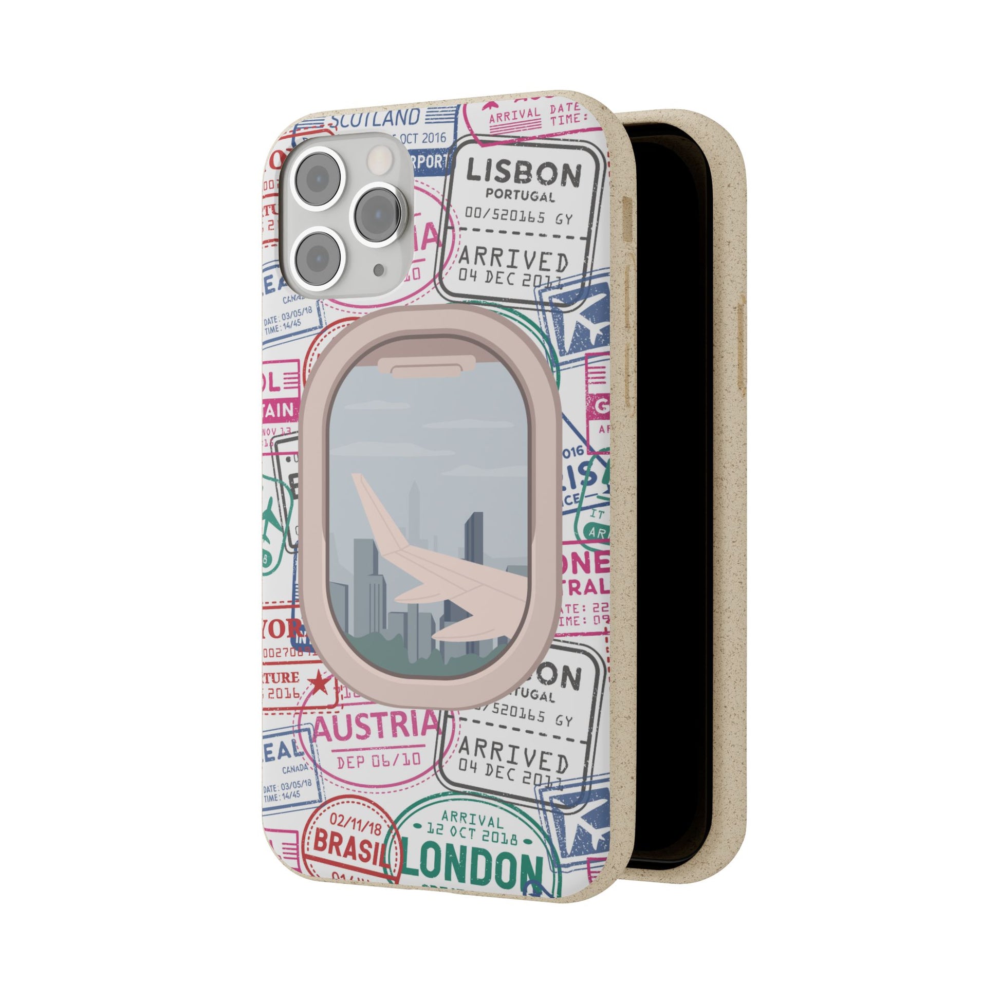 Plant-based, biodegradable phone case - Jet Setter - The Peony Haus