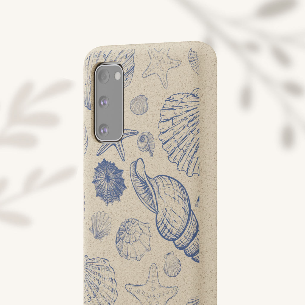 Eco-Friendly Phone Case, Plant based, Biodegradable Case, Shell Design for beach lovers