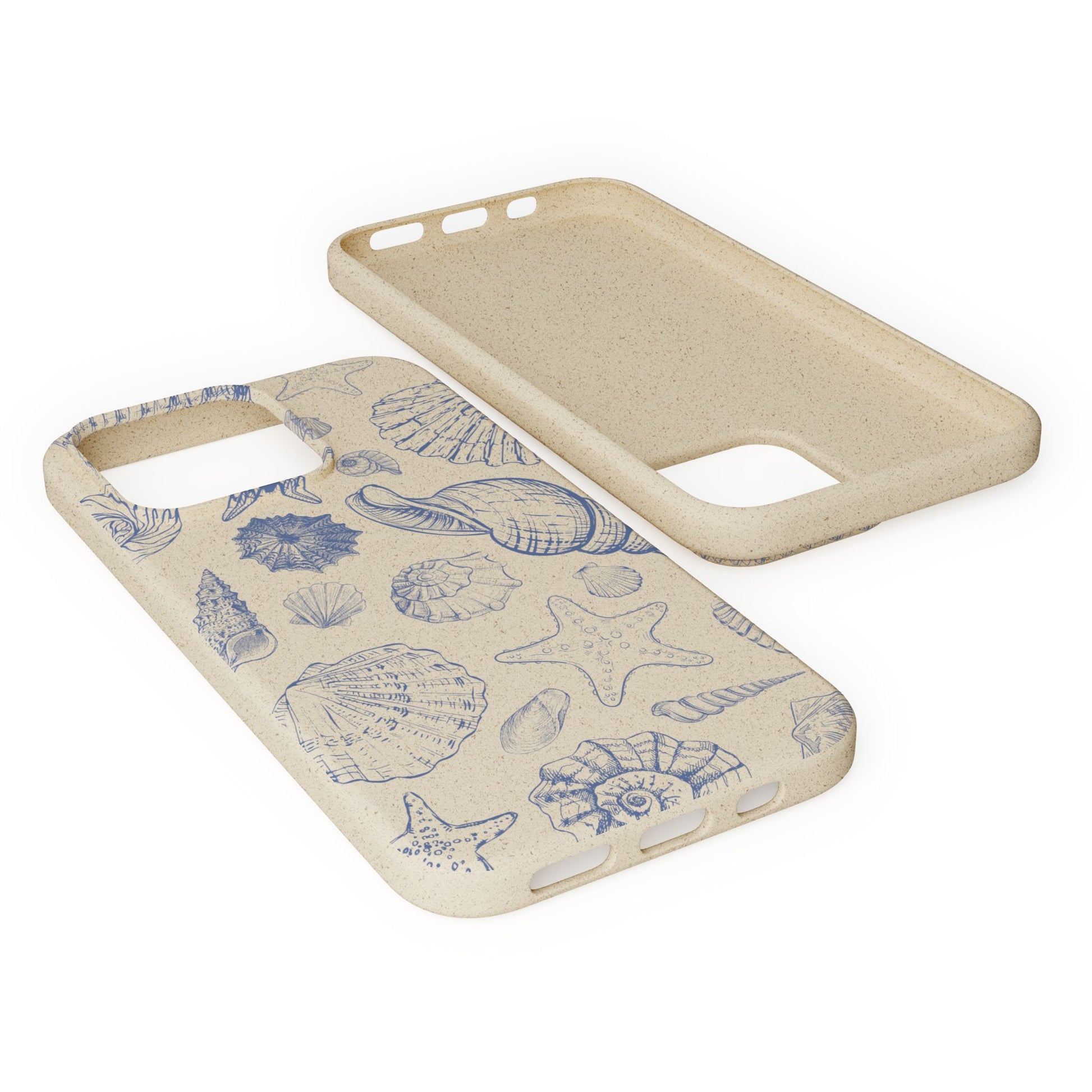 Eco-Friendly Phone Case, Plant based, Biodegradable Case, Shell Design for beach lovers - The Peony Haus