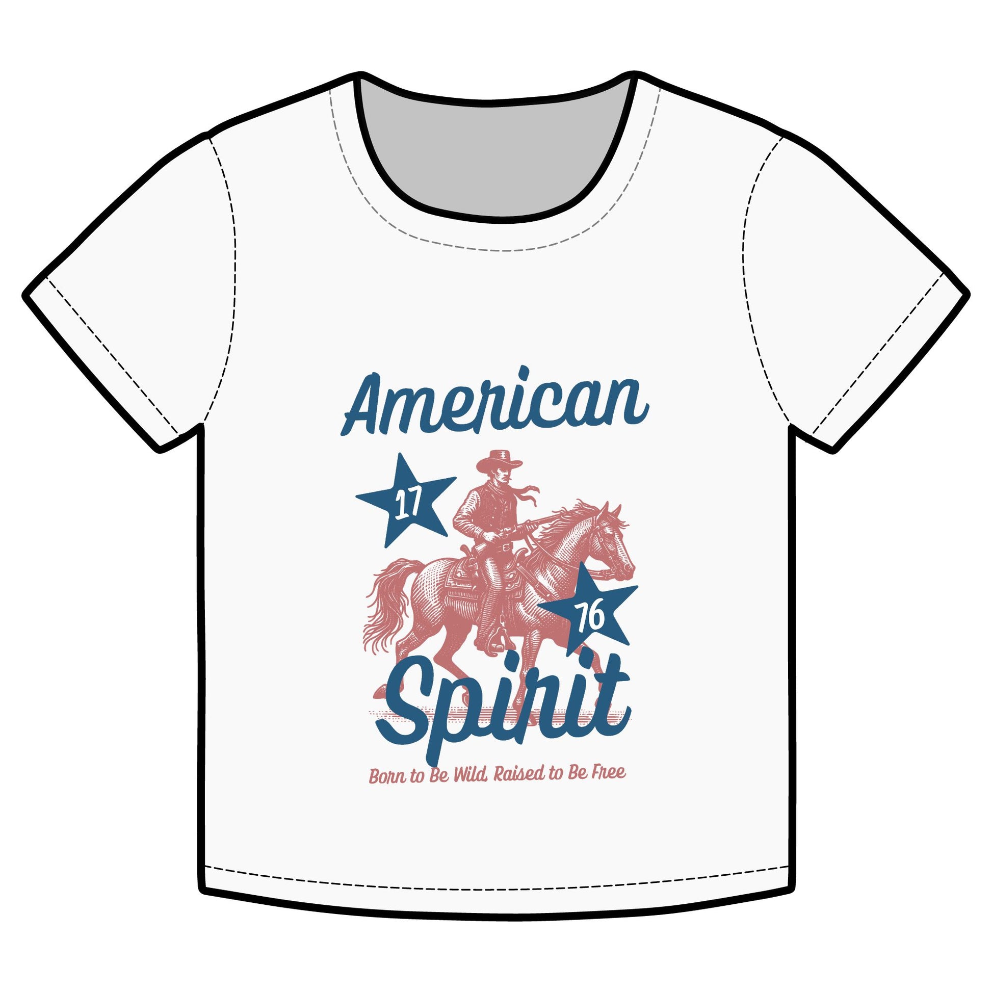 American Spirit Toddler Tee, Organic Cotton