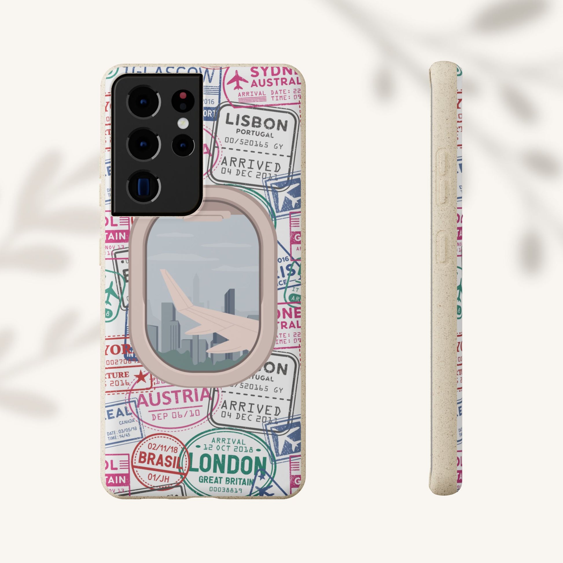 Plant-based, biodegradable phone case - Jet Setter - The Peony Haus