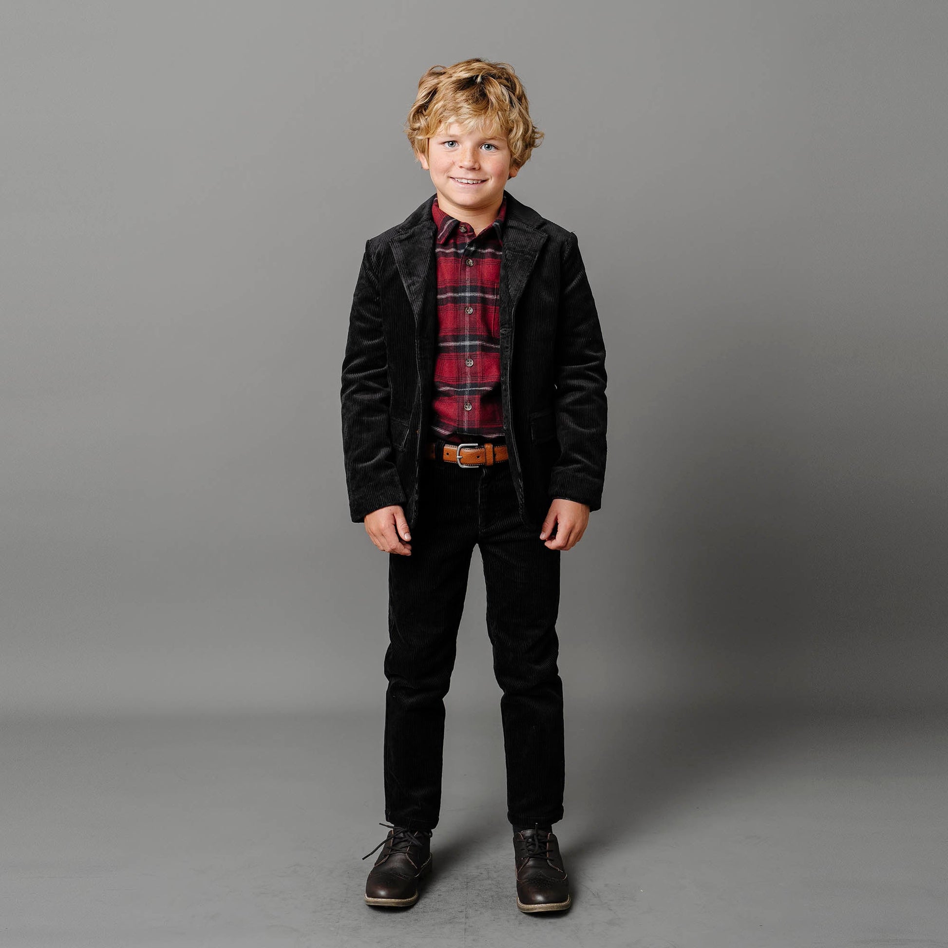 Organic Corduroy Blazer with Elbow Patches - 98% Organic Cotton