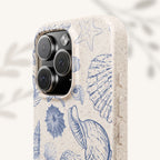 Eco-Friendly Phone Case, Plant based, Biodegradable Case, Shell Design for beach lovers