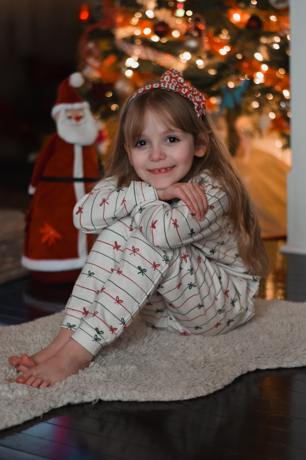 Tied with a Bow Christmas Organic Cotton Set