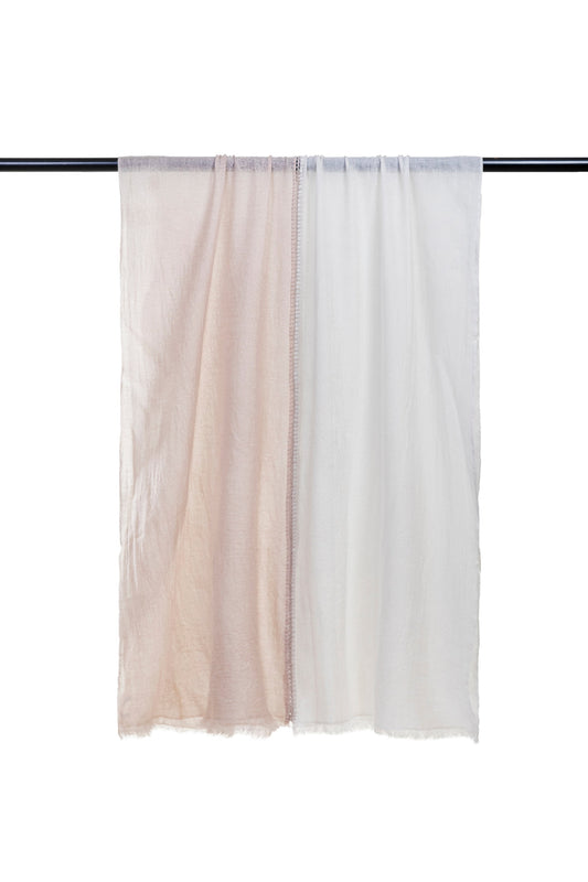 100% Baby Wool | Double Layered Stole Plain Scarf