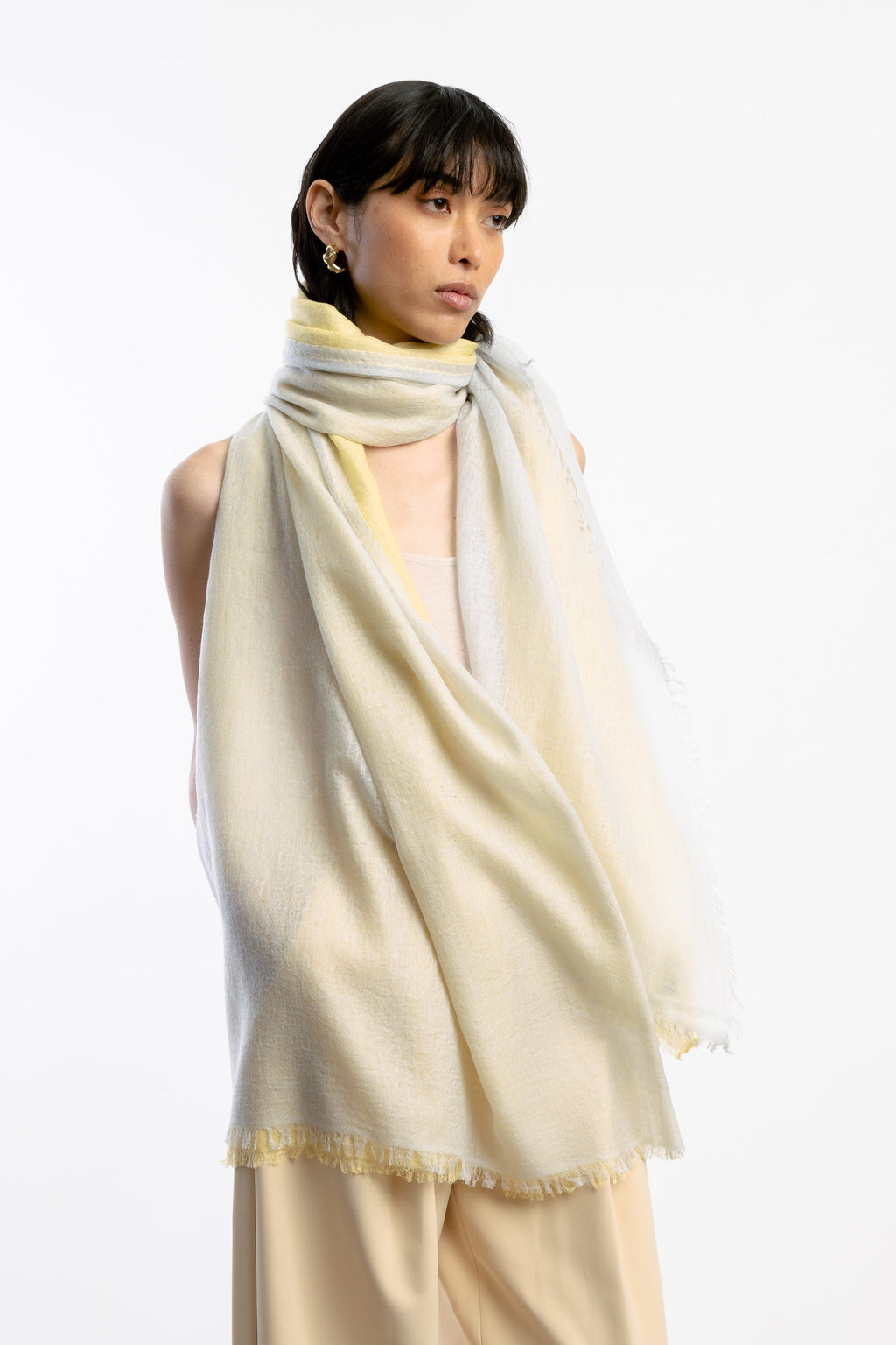 Double Layered Baby Wool Scarf