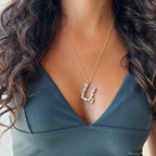 Armenian Initials Pastel Necklace