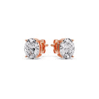 Stud Earring Basket Oval Shaped