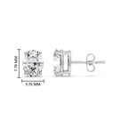 Stud Earring Basket Oval Shaped