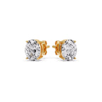 Stud Earring Basket Oval Shaped