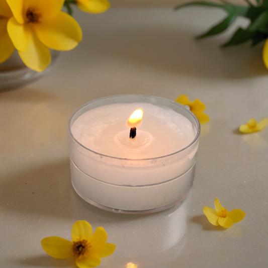 White Tealight Beeswax Candles