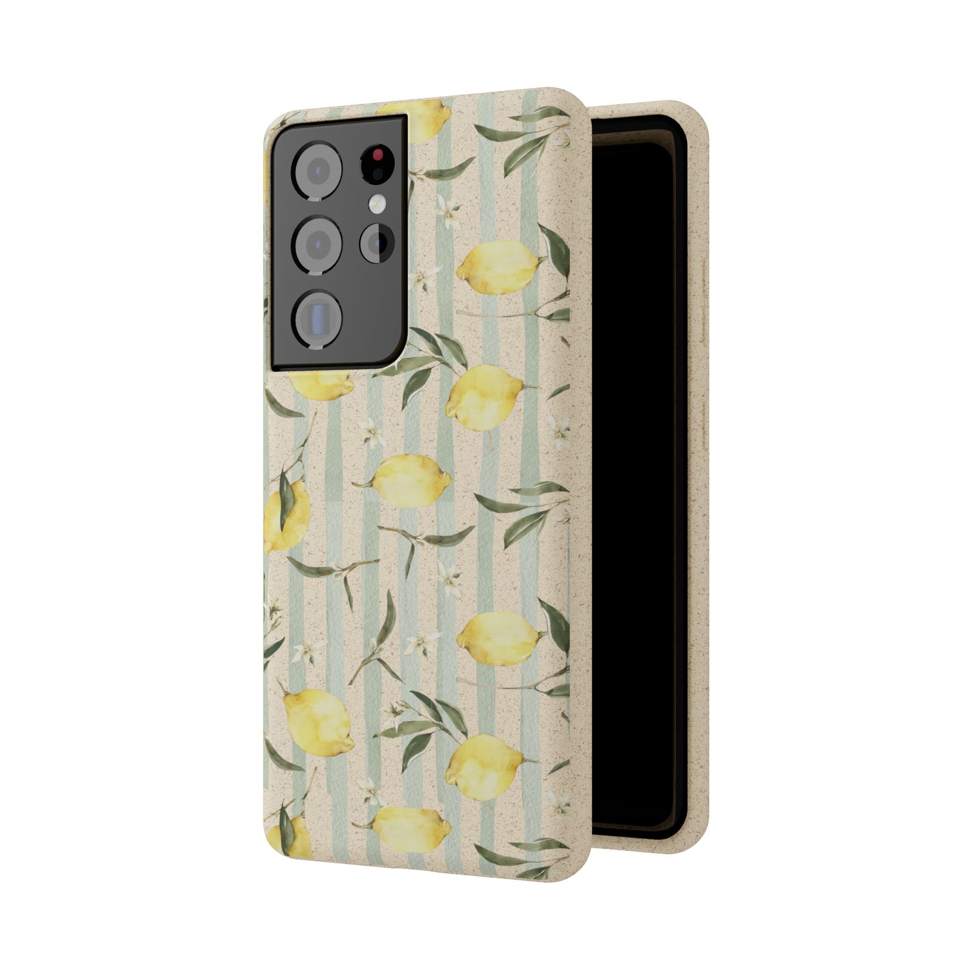 Plant based, biodegradable phone case - When life gives you lemons - The Peony Haus
