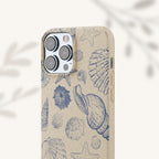 Eco-Friendly Phone Case, Plant based, Biodegradable Case, Shell Design for beach lovers