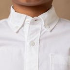 Stretch Poplin Organic Button Down Shirt - 98% Organic Cotton
