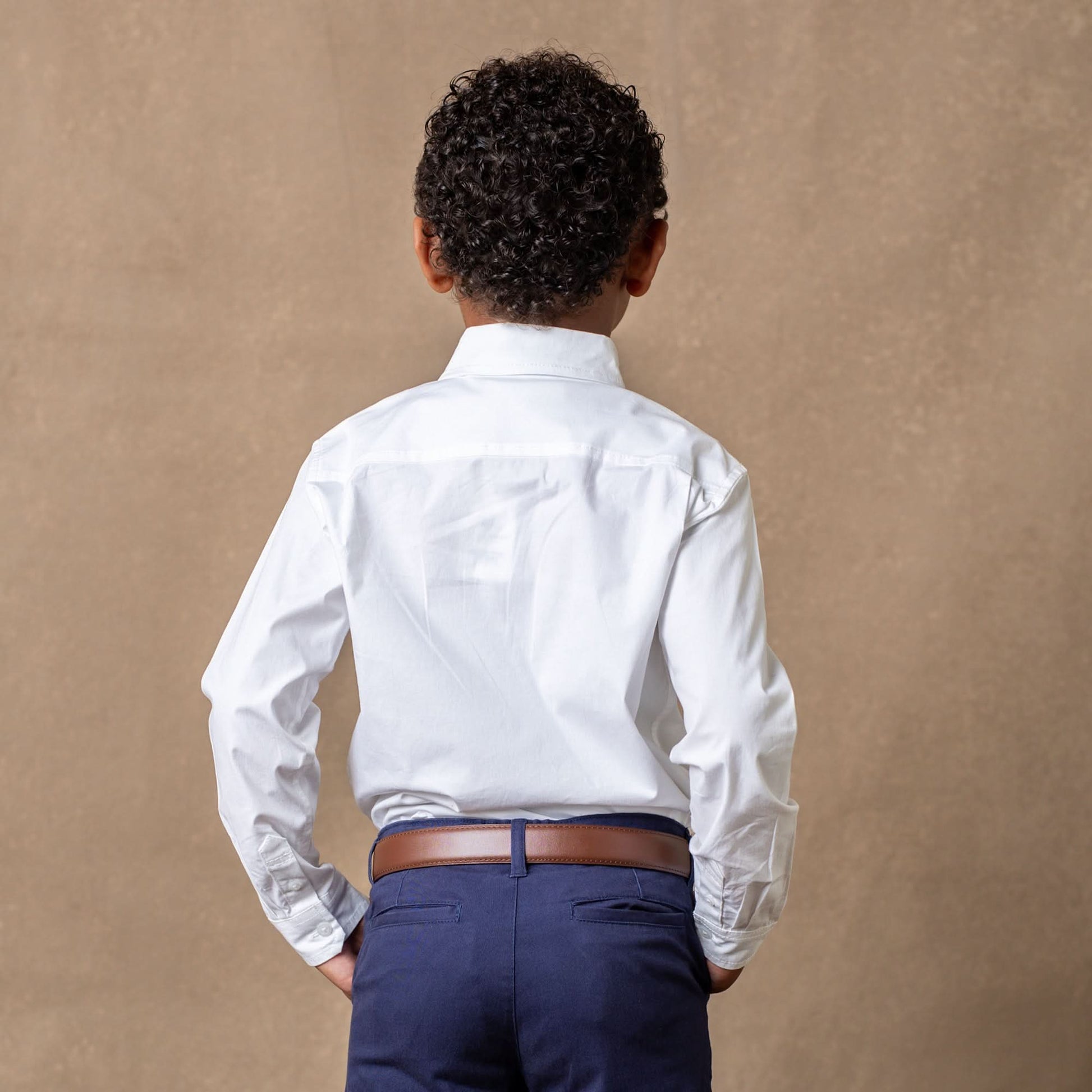 Stretch Poplin Organic Button Down Shirt - 98% Organic Cotton