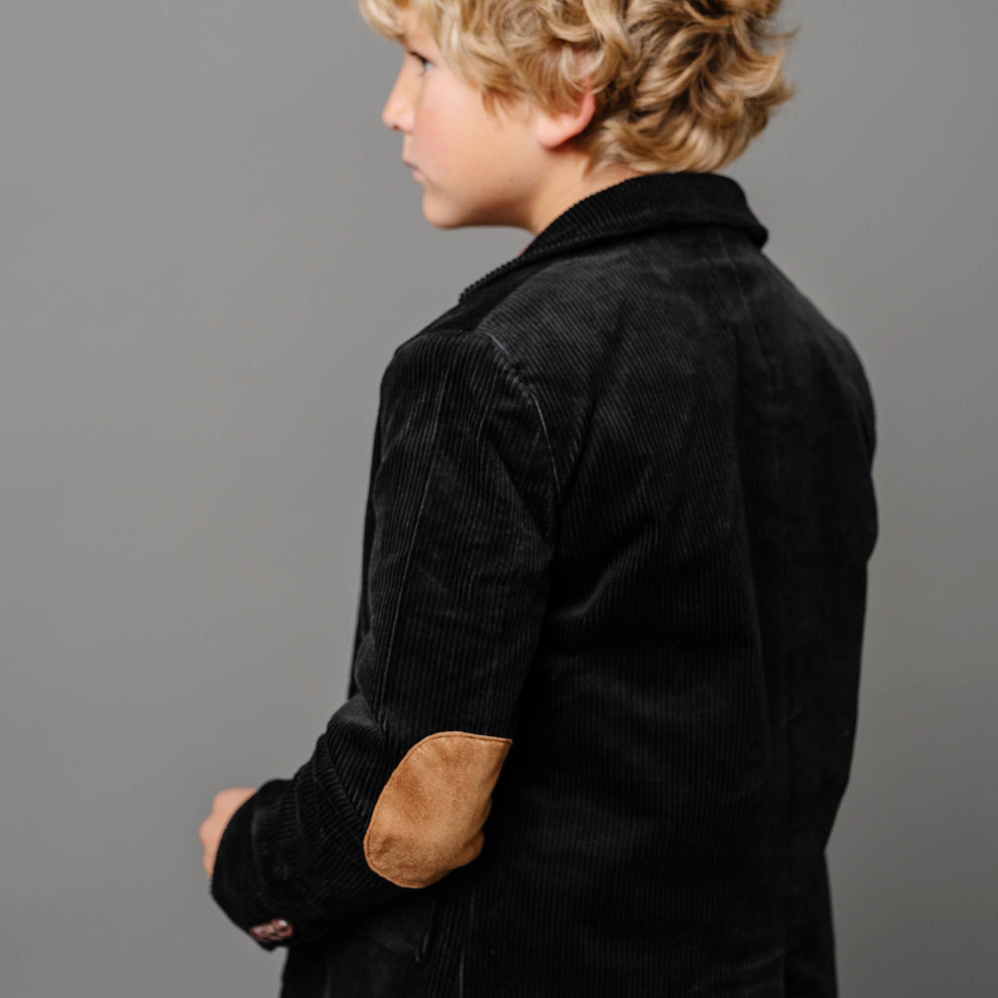 Organic Corduroy Blazer with Elbow Patches - 98% Organic Cotton