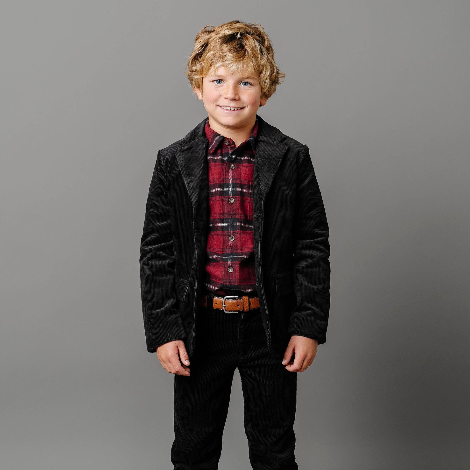 Organic Corduroy Blazer with Elbow Patches - 98% Organic Cotton