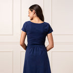 Organic Tie-Waist Knit Dress - 95% Cotton