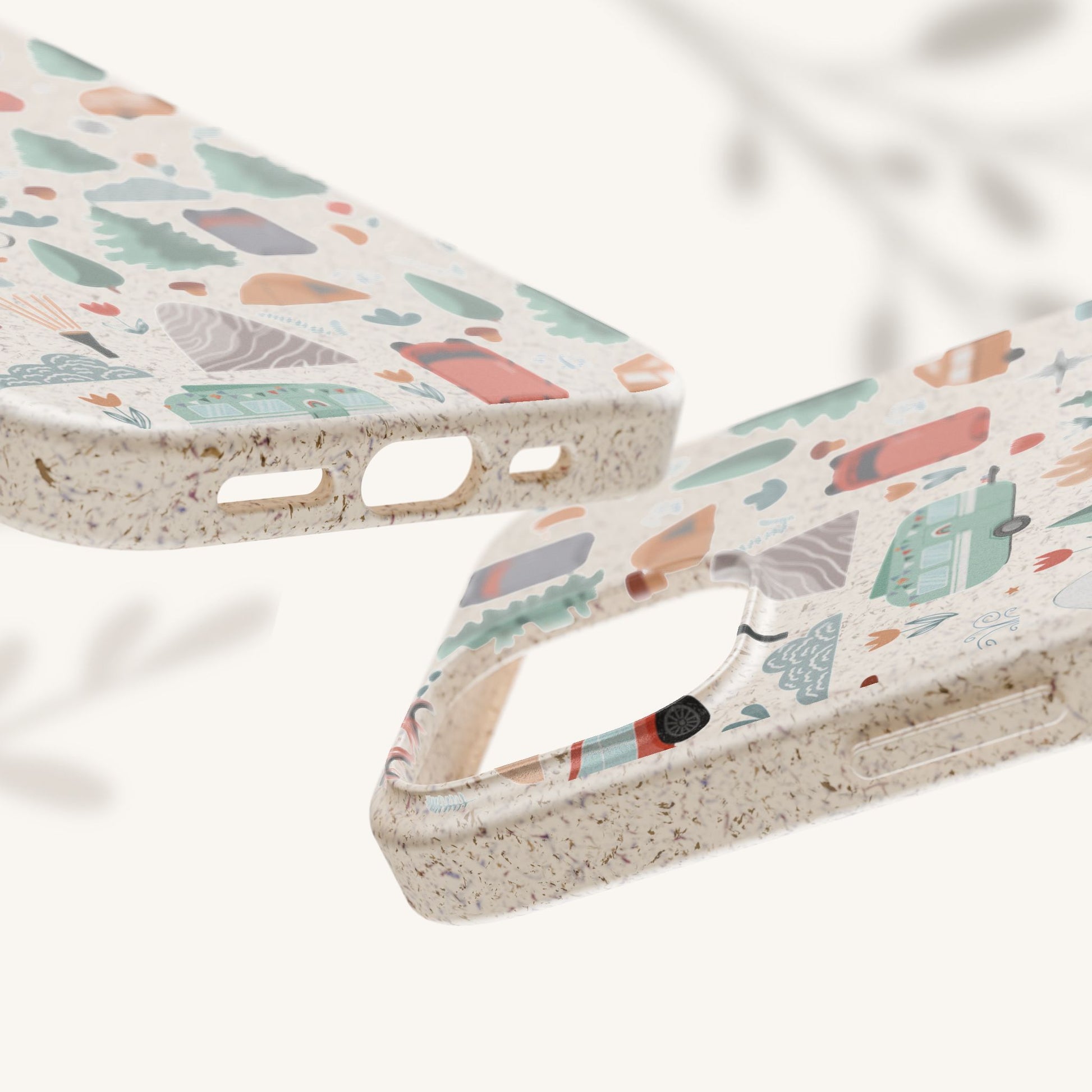 Plant based, biodegradable phone cover - Happy Camper - The Peony Haus