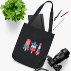 Patriotic Icy Organic Canvas Tote Bag
