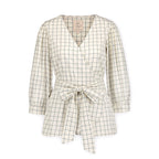 Puff Sleeve Organic Wrap Top
