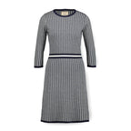 3/4 Sleeve Fit and Flare Sweater Dress