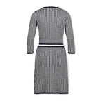 3/4 Sleeve Fit and Flare Sweater Dress