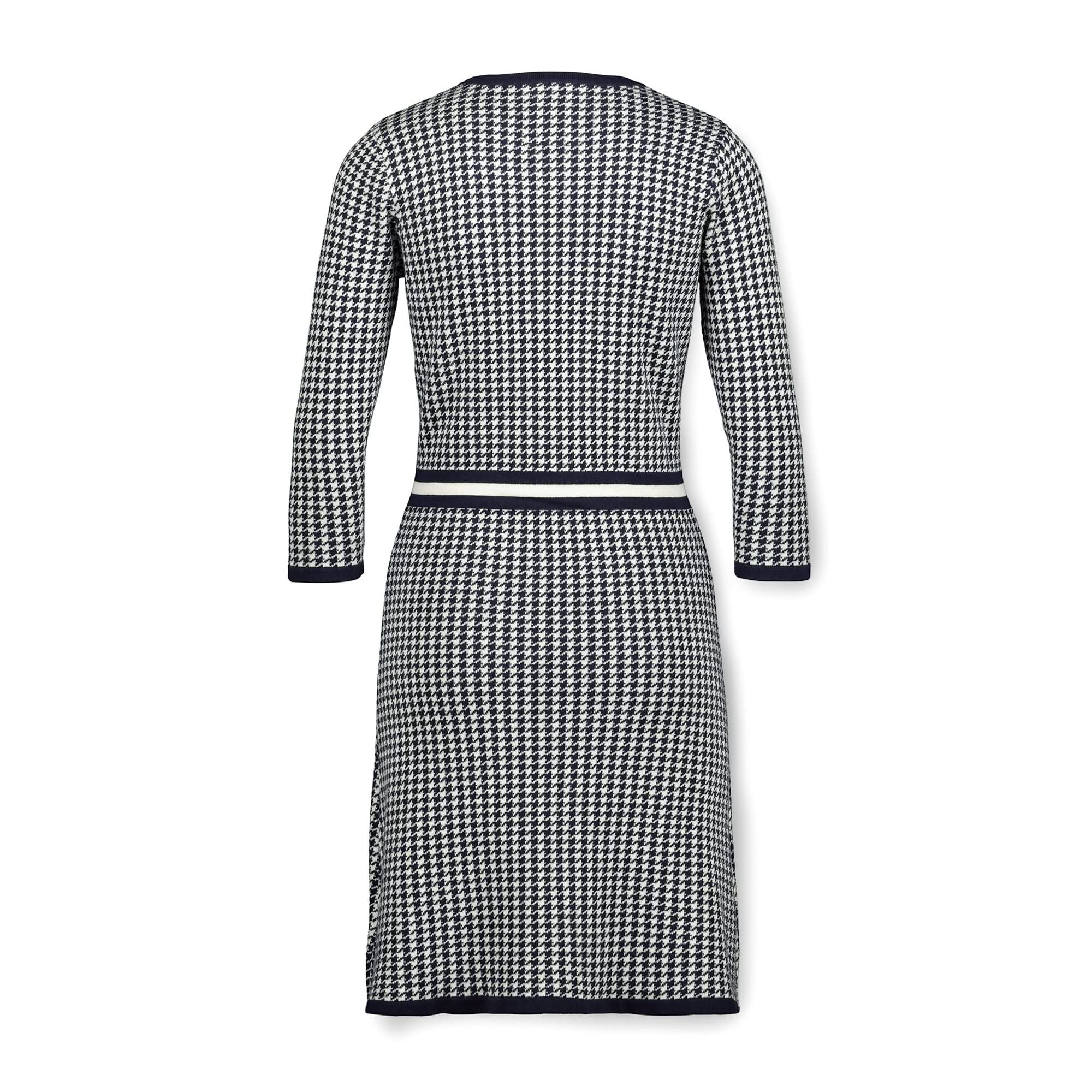 3/4 Sleeve Fit and Flare Sweater Dress